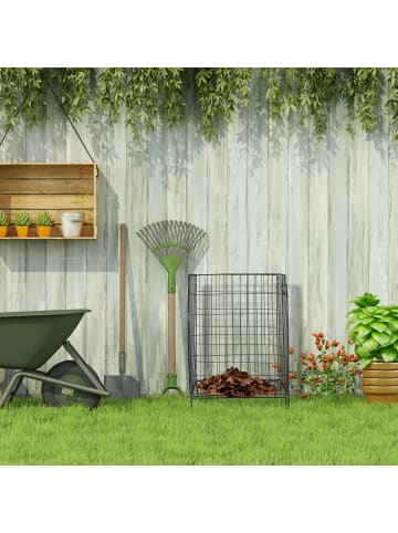 relaxdays Komposter in Schwarz - (B)46 x (H)68 x (T)46 cm
