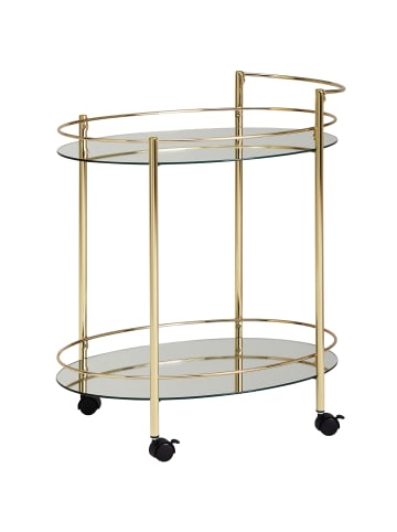 KADIMA DESIGN Design Servierwagen 67x79 cm Mobile Mini Bar, Beistelltisch auf
