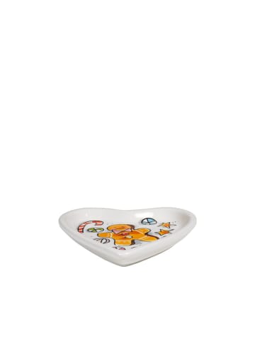 Blond Amsterdam Petit-Four-Teller Petit Four Herz Lebkuchenmann in Bunt - 12cm