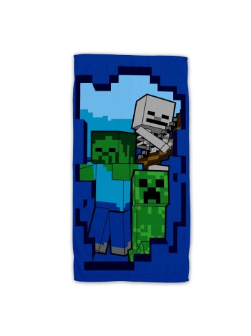 Minecraft Minecraft Baumwolle Strandtuch Frottee Badetuch mit Premium Druck in Mehrfarbig