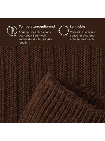 von Jungfeld Socken Merino in Hazelnut Brown