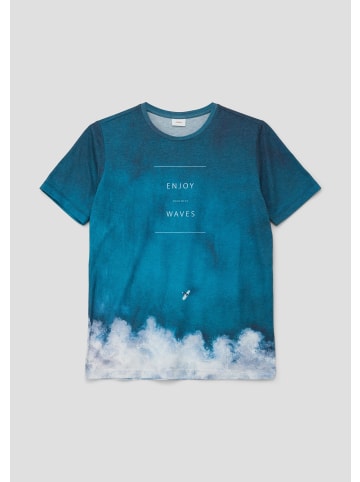 s.Oliver T-Shirt kurzarm in Blau