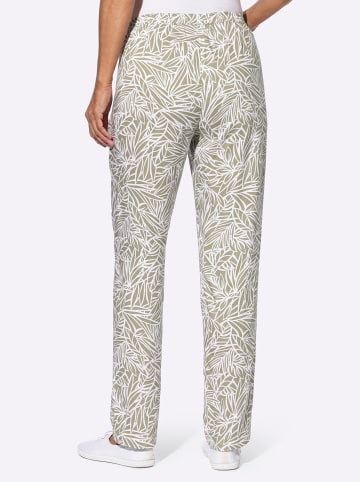 Sieh an! Hose in schlamm-ecru-bedruckt