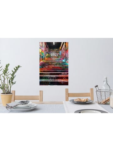 OnlyWow Wandtattoo Bunte Treppe