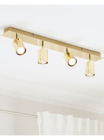 Beliani Deckenleuchten TIGRIS in Gold - (W) 70 x (H) 17 x (L) 8 cm