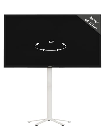 VCM  Design  TV Standfuß Rack Fernseh Xila ZW in Weiß