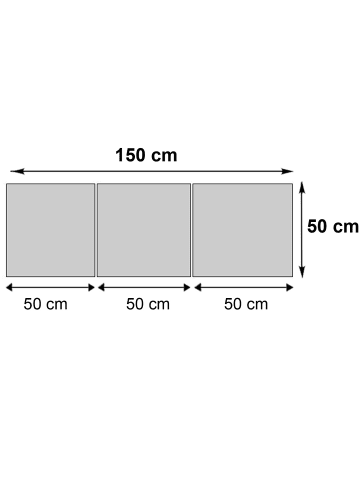 MCW Leinwandbild 3-teilig, Buddha