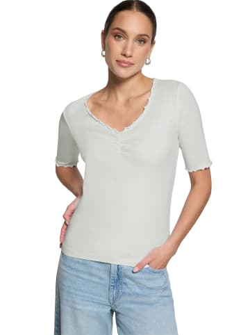 Zero  Halbarm-Shirt mit Raffung in Brilliant White