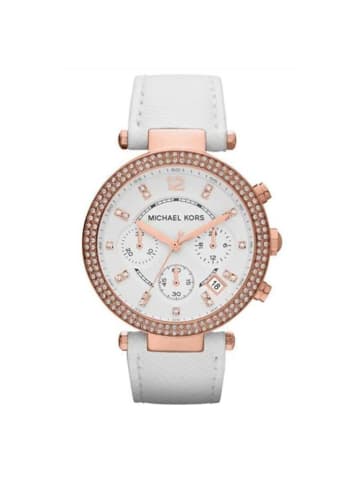 Michael Kors Parker Lady Uhr Chronograph roségold weiß MK2281