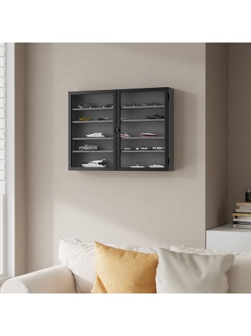 SoBuy Wandschrank in Mattes Dunkelgrau - (W) 12.2 x (H) 60 x (L) 80 cm