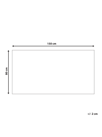 Beliani Kinderteppich KATIET in Bunt/Beige - (W) 80 x (L) 150 cm