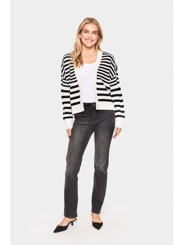 SAINT TROPEZ Strickjacke IbenmeiSZ Gerade Passform in Black