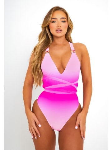Moda Minx Badeanzug Club Tropicana in Pink Lady