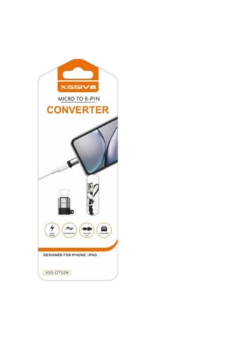 COFI 1453 Mikro-zu 8 Pin-Konverter Kabel Adapter. Plug and Play, Schnelladung in Schwarz
