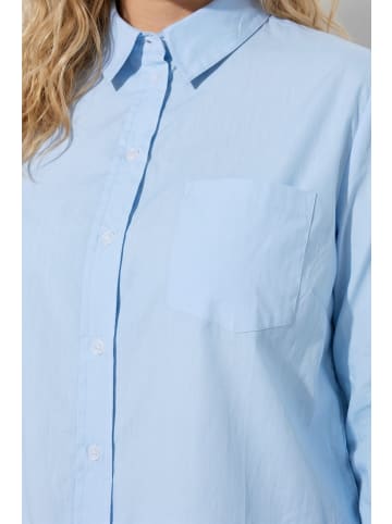 Ulla Popken Hemdbluse in himmelblau