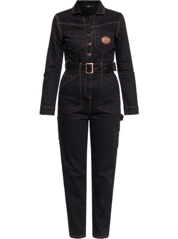 Queen Kerosin Overall in Schwarz