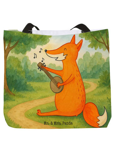Mr. & Mrs. Panda Schultasche Fuchs Gitarre Design ohne Spruch in Weiß