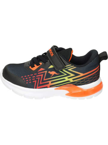 Kangaroos Sneakers Low in jet black/neon orange