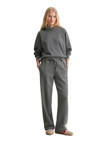 Marc O'Polo Logo-Kapuzensweatshirt relaxed in Warm Granite Melange