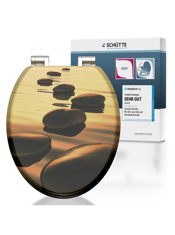 Franz Joseph Schütte MDF WC-Sitz SEA STONE, mit Absenkautomatik