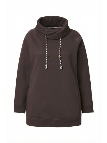 Ulla Popken Sweatshirt in mahagoni