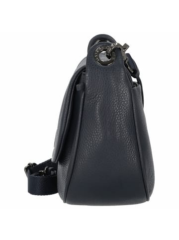 Mandarina Duck Mellow Leather - Umhängetasche 23 cm (warm taupe) in dress blue