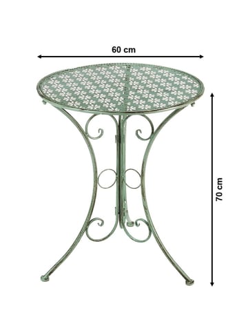 kobolo Garten-Bistrotisch ANTIQUE60 in Grün