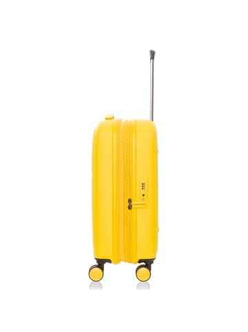 Mandarina Duck Logoduck + 4 Rollen Kabinentrolley S 55 cm in duck yellow