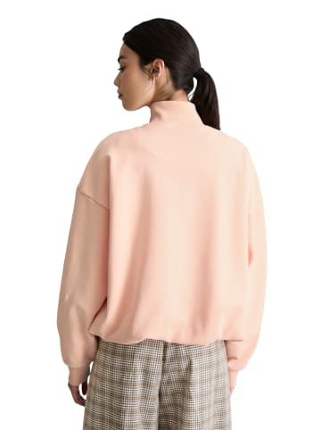 Marc O'Polo DENIM Half-Zip-Sweatshirt relaxed in Peony Pink