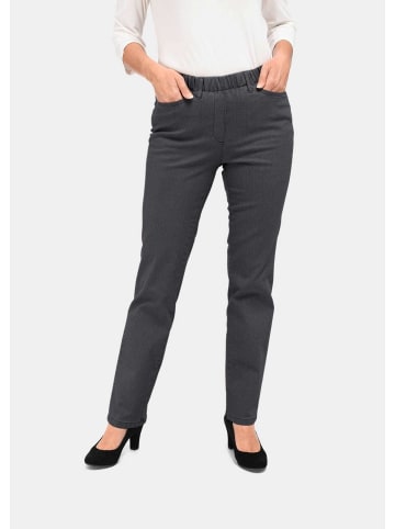GOLDNER Klassische Jeansschlupfhose LOUISA in anthrazit