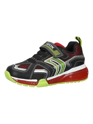 Geox Sneaker in Schwarz/Rot