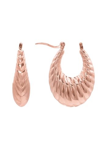 Steel_Art Creolen Damen Aulus rose goldfarben in rosegoldfarben