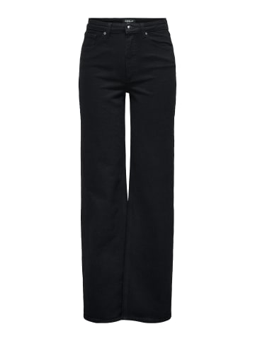ONLY Jeans mit weitem Bein in Black Denim