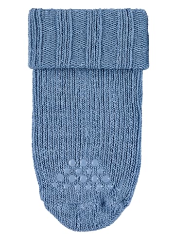 Sterntaler ABS Krabbelsocken Wolle in mittelblau