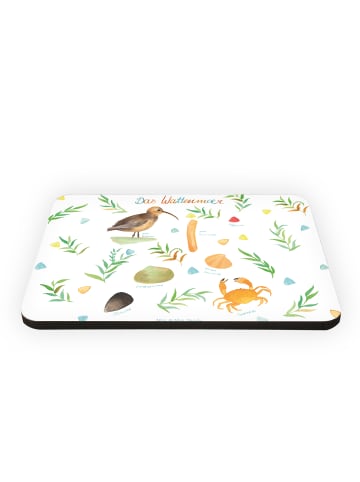 Mr. & Mrs. Panda Magnet Wattenmeer mit Spruch in Bunt