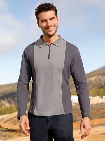 WITT WEIDEN Langarmshirt in steingrau-anthrazit