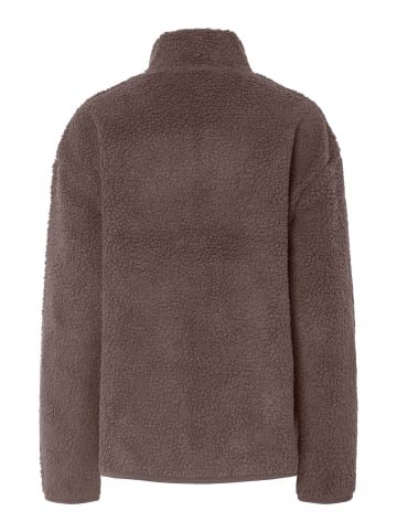 Pieces Teddyjacke in Coffee Quartz