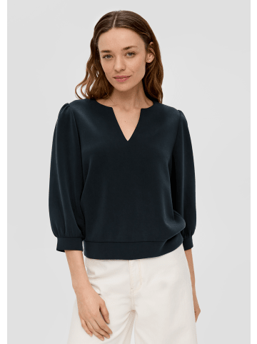 s.Oliver Sweatshirt 3/4 Arm in Schwarz