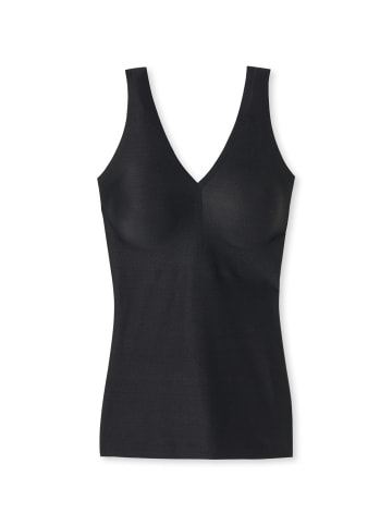Schiesser Top mit Pads in Schwarz