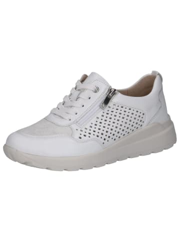 Caprice Sneaker in WHITE/SILVER