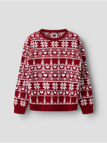 name it Strickpullover in Red Dahlia1