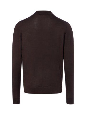 Finshley & Harding London Wollpullover in schoko - 0001