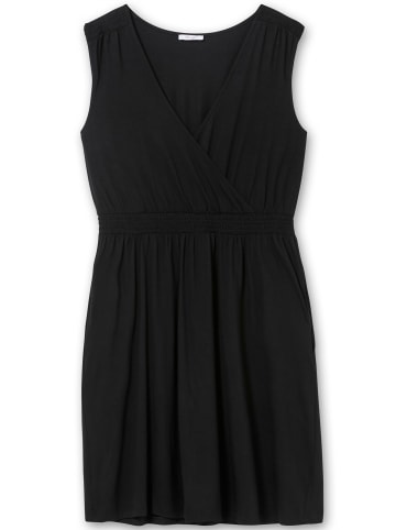 sheego Jerseykleid in schwarz