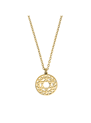 S. Oliver Jewel Kette mit Anhänger Silber 925, gelbvergoldet in Gold