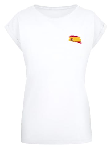 F4NT4STIC T-Shirt Spain Spanien Flagge in weiß
