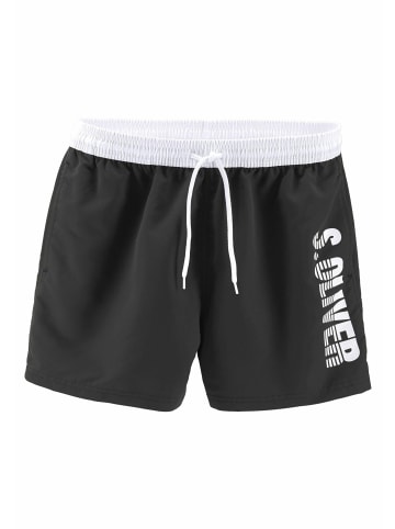 S. Oliver Badeshorts in schwarz (Kurzgröße)