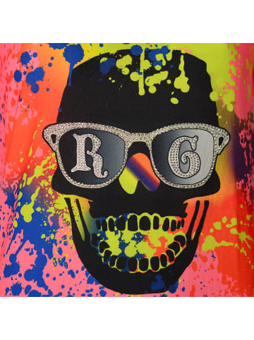 Roberto Geissini Skull Graffiti T-Shirt Pink