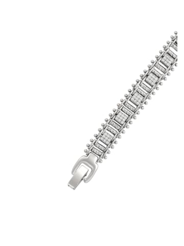 faina Women Segmented Link Bracelet in Silver