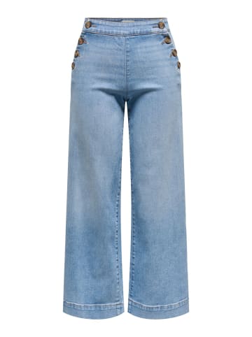ONLY Jeans ONLMADISON HW BUTTON WIDE comfort/relaxed in Blau