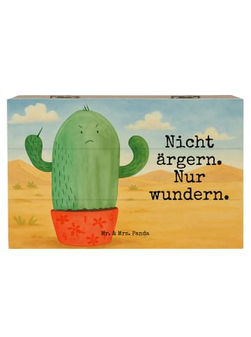 Mr. & Mrs. Panda Box Kaktus Wut Design mit Spruch in Weiß